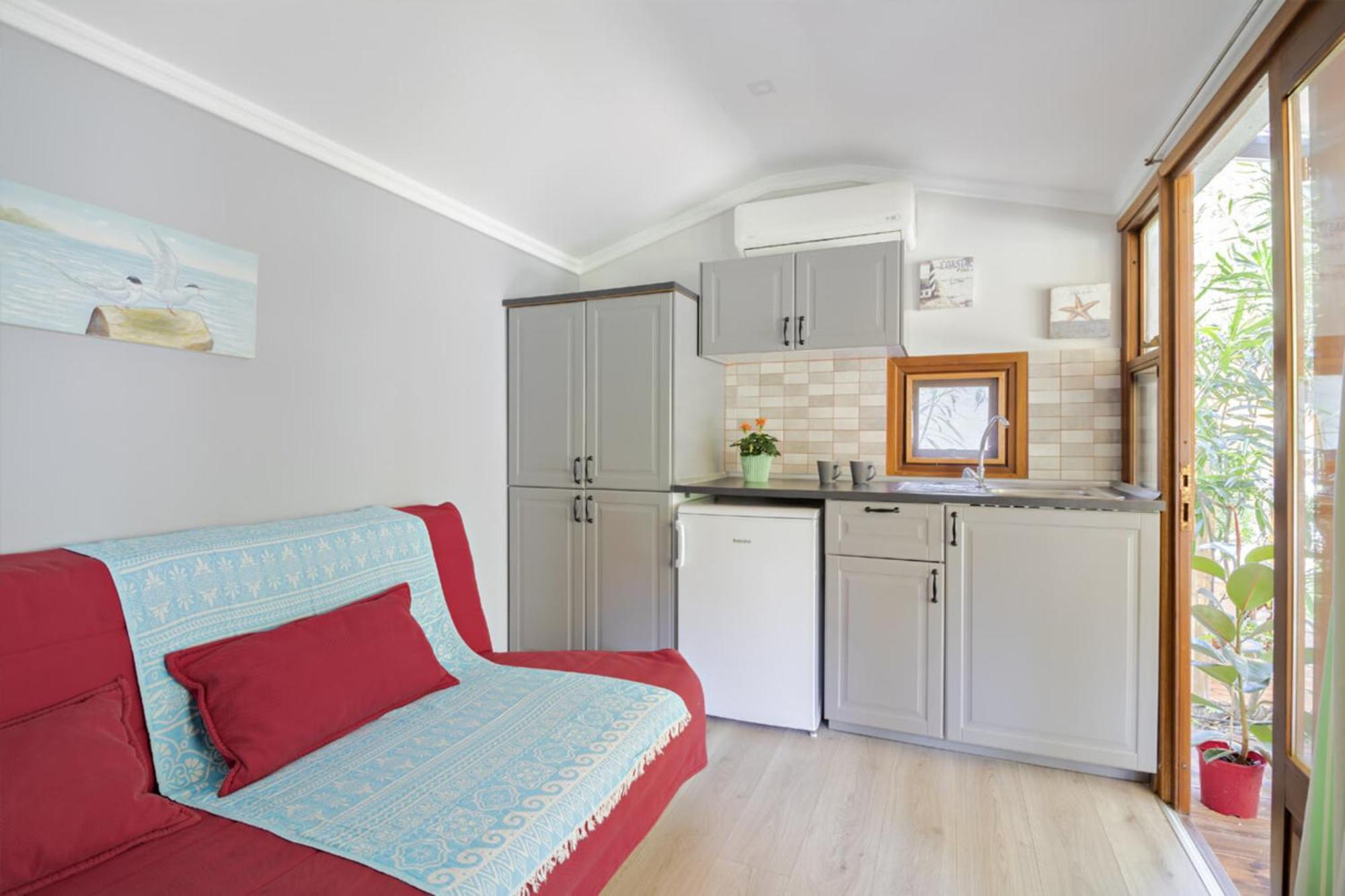 Armenistis Camping & Bungalows Szárti Szoba fotó